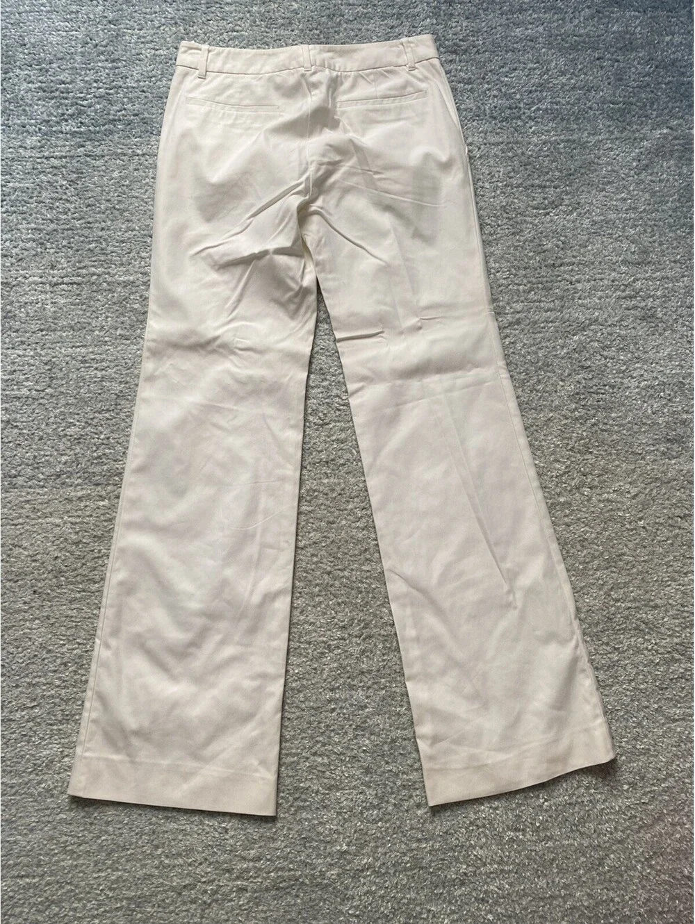 Gucci White 2009 IT-38 US-2 Wide Leg Cotton Blend Trousers Pants